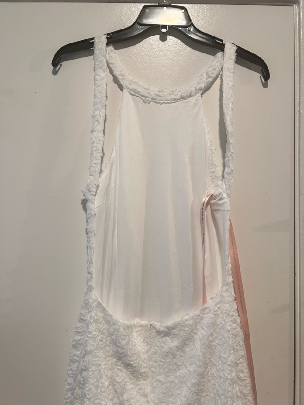 Lulu's White Halter Textured Maxi Dress - Picture 9 of 12